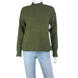Sanctuary NWT Olive Chenille Mock-neck Sweater Size M A0052